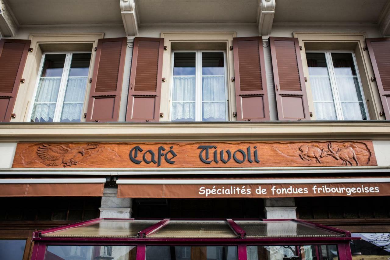 Cafe Tivoli Otel Châtel-Saint-Denis Dış mekan fotoğraf